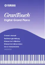 Yamaha GranTouch Digital Grand Piano Bedienungsanleitung preview