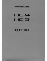 Preview for 1 page of Yamaha HE-4 User Manual