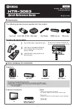 Yamaha HTR-3063 Quick Reference Manual preview