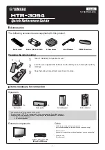 Yamaha HTR-3064 Series Quick Reference Manual preview