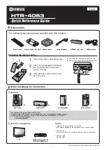 Yamaha HTR-4063 Quick Reference Manual preview