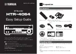 Yamaha HTR-4064 Easy Setup Manual preview