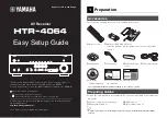 Preview for 1 page of Yamaha HTR-4064 Easy Setup Manual