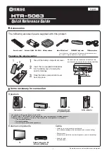 Yamaha HTR-5063 Quick Reference Manual preview