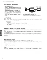 Preview for 2 page of Yamaha HTR-6150 Service Manual