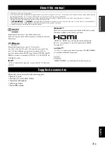 Preview for 7 page of Yamaha HTR-6240 Owner'S Manual