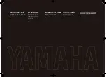 Предварительный просмотр 1 страницы Yamaha JU109-Silent Use And Care Manual