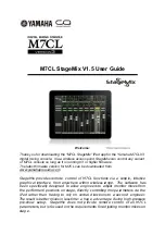 Yamaha M7CL StageMix V1.5 User Manual preview