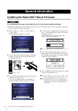 Предварительный просмотр 4 страницы Yamaha MCX-2000 - MusicCAST Digital Audio Server Owner'S Manual Addendum