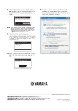 Предварительный просмотр 25 страницы Yamaha MCX-2000 - MusicCAST Digital Audio Server Owner'S Manual Addendum