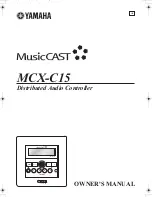Yamaha MCX-C15 - MusicCAST Network Audio Player Owner'S Manual preview