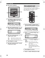 Preview for 23 page of Yamaha MCX-C15 - MusicCAST Network Audio Player Owner'S Manual