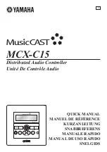 Yamaha MCX-C15 - MusicCAST Network Audio Player Quick Manual preview