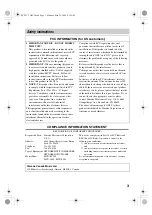 Preview for 3 page of Yamaha MCX-P200 Owner'S Manual