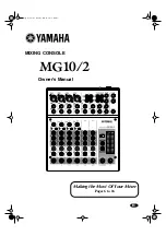 Yamaha MG10/2 Owner'S Manual preview