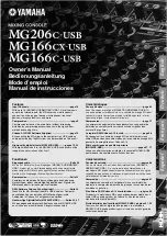 Yamaha MG166C-USB Manuel Du Propriétaire предпросмотр