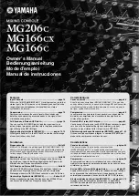 Yamaha MG206C Owner'S Manual preview