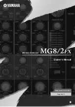 Yamaha MG8/2FX Owner'S Manual preview