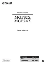 Yamaha MGP32X Owner'S Manual preview