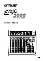 Yamaha mix EMX 2000 Owner'S Manual preview