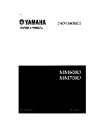 Yamaha MM600D Owner'S Manual preview