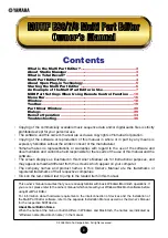 Yamaha MOTIF ES6 Software Manual preview