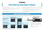 Yamaha MOTIF XF Owner'S Manual preview