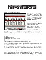 Yamaha MOTIF XF Quick Start Manual preview