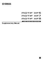 Yamaha MOTIF XF6 Supplementary Manual preview