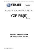 Предварительный просмотр 1 страницы Yamaha Moto matrix YZF-R6S Supplementary Service Manual