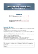Yamaha MOX6 Owner'S Manual preview