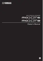 Yamaha MOXF6 Owner'S Manual preview