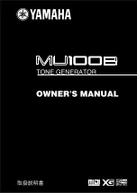 Yamaha MU100B Owner'S Manual предпросмотр