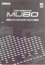 Yamaha MU80 Sound List preview