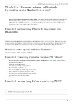 Preview for 4 page of Yamaha MusicCast RX-V4A Faq