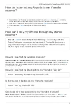 Preview for 5 page of Yamaha MusicCast RX-V4A Faq