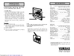 Preview for 2 page of Yamaha NS-C150 Owner'S Manual