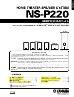 Yamaha NS-P220 Service Manual preview