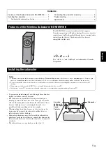 Preview for 3 page of Yamaha NS-WSW160 User Manual
