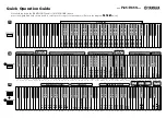 Yamaha P-85 Quick Operation Manual preview