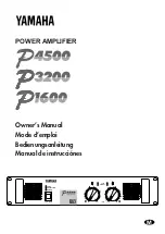 Предварительный просмотр 1 страницы Yamaha P4500 Owner'S Manual