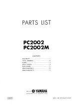 Preview for 15 page of Yamaha PC2002M Service Manual