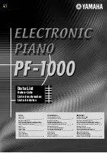 Preview for 1 page of Yamaha PF-1000 Data List