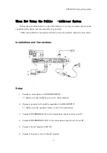 Preview for 4 page of Yamaha PJP-EC200 Setup Procedure