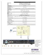 Предварительный просмотр 2 страницы Yamaha PJP-EC200 Specfications