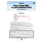 Yamaha PLG150-DR Software Manual preview