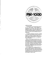 Preview for 2 page of Yamaha PM-1000 Manual