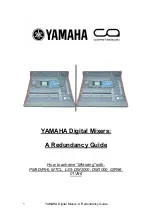 Preview for 1 page of Yamaha PM5D Redundancy Manual