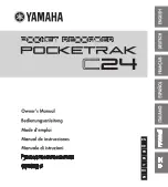 Yamaha POCKETRAK C24 Owner'S Manual preview
