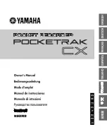 Yamaha PocketrakCX - POCKETRAK CX 2 GB Digital... Owner'S Manual preview